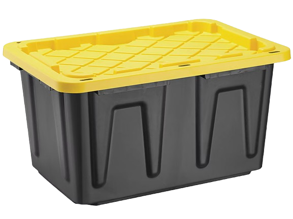 Single reusable moving bin included in the 20 bin rental package in Franklin, Tennessee